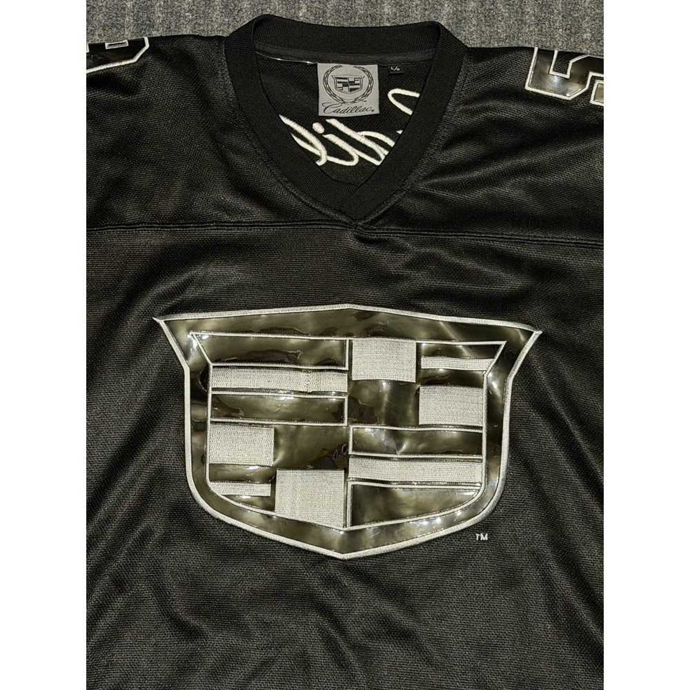 Vintage Y2k Cadillac Jersey Size Large Black Number 59 Football Jersey Shirt - Picture 2 of 7